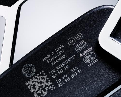 Data matrix and QR codes on day and night buttons to ensure compliance.