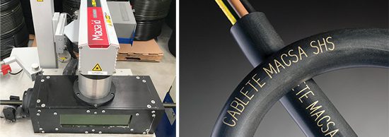 Laser marking of pipes