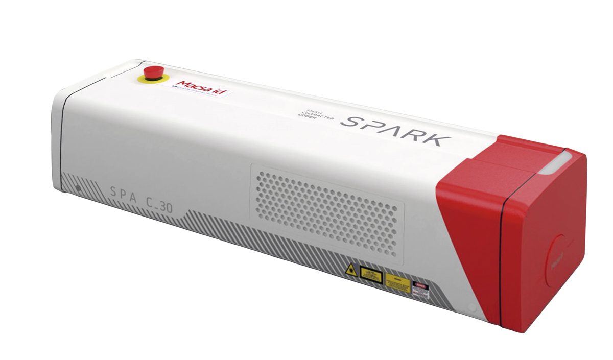 High-quality marking using SPARK CO2 laser coder